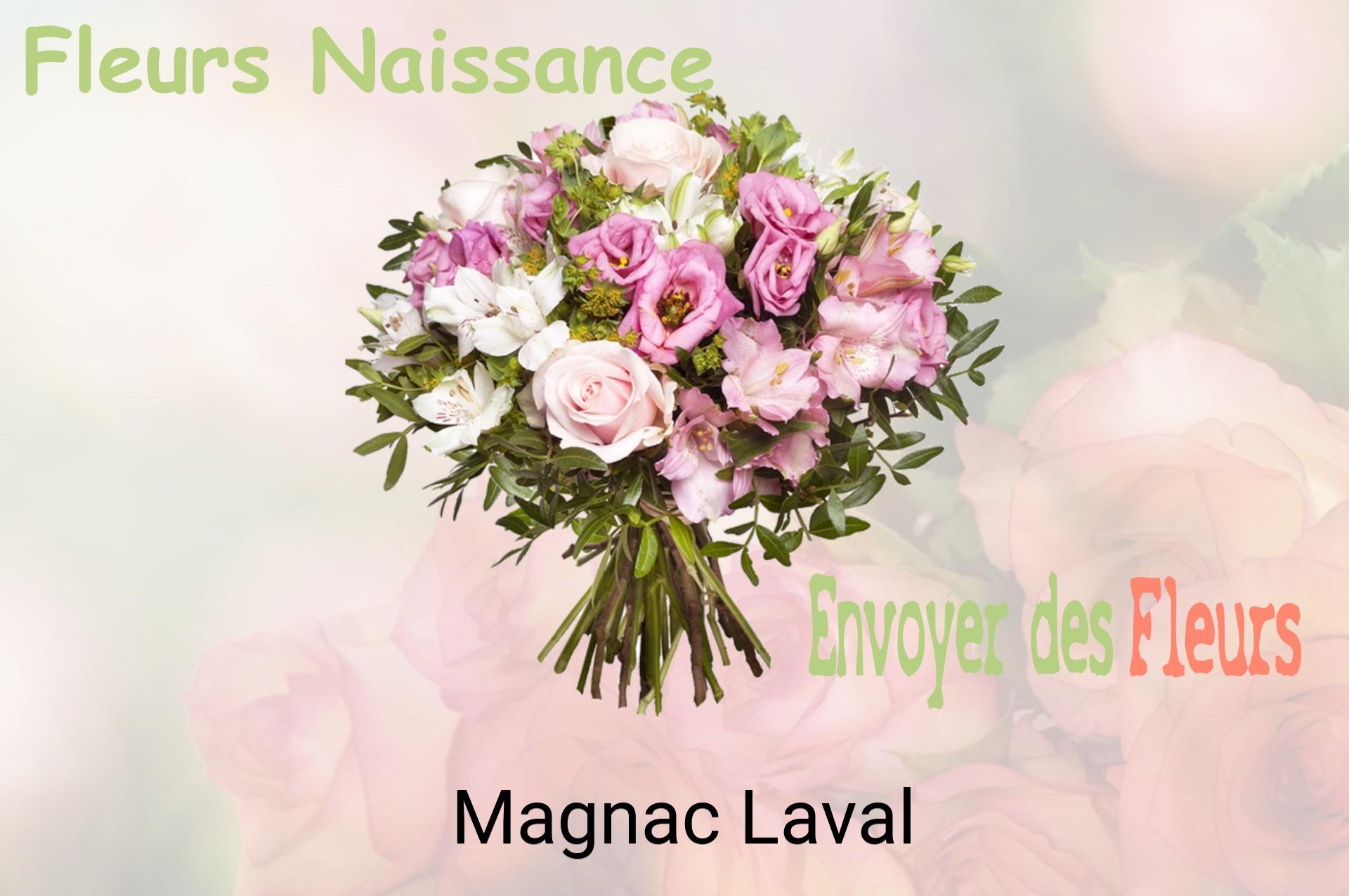 Bouquet de fleurs de naissance livré à Magnac-Laval